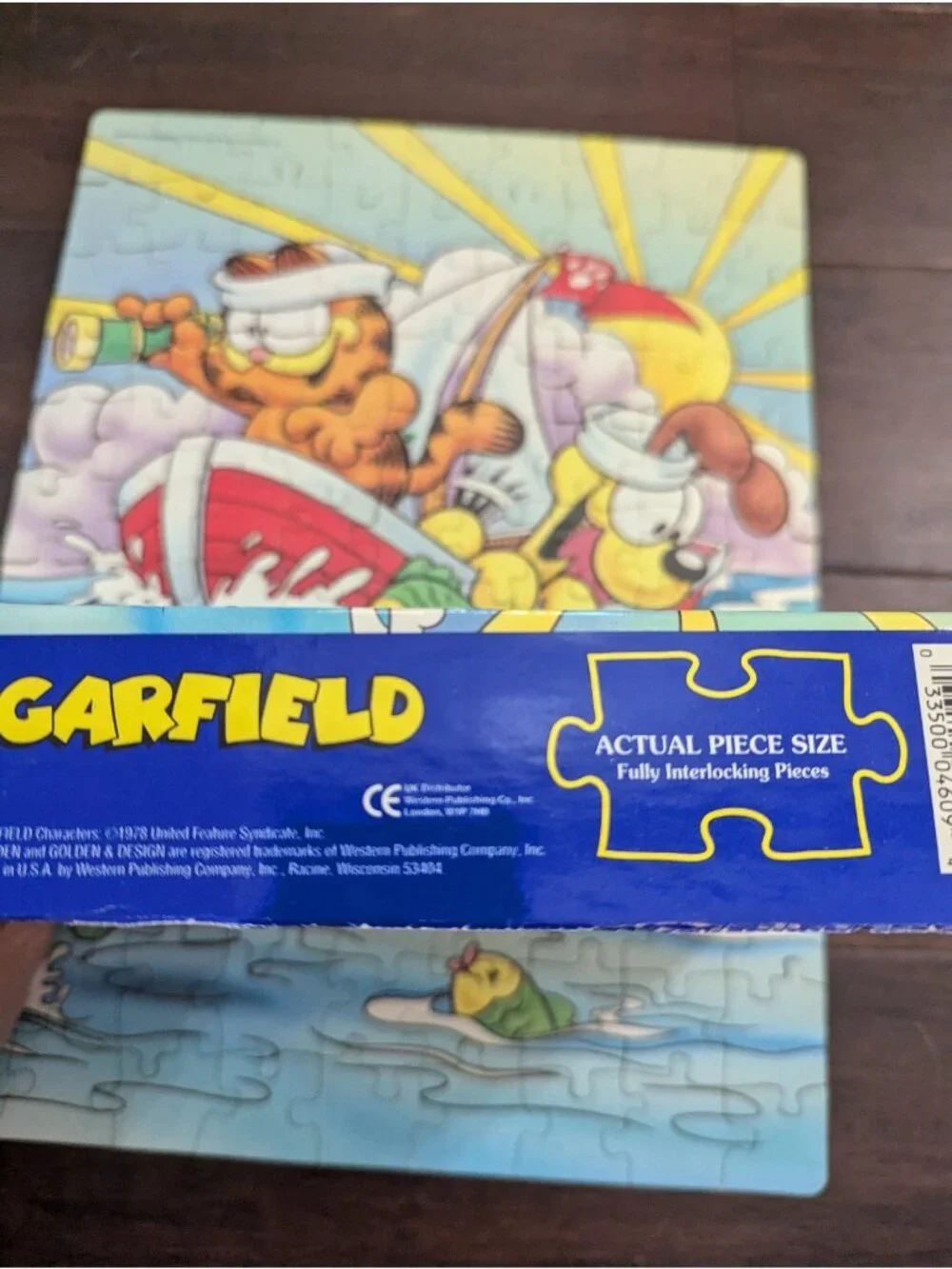Lot of 3 Vintage Boys Jigsaw Puzzles Complete MB Garfield Batman Pinocchio
